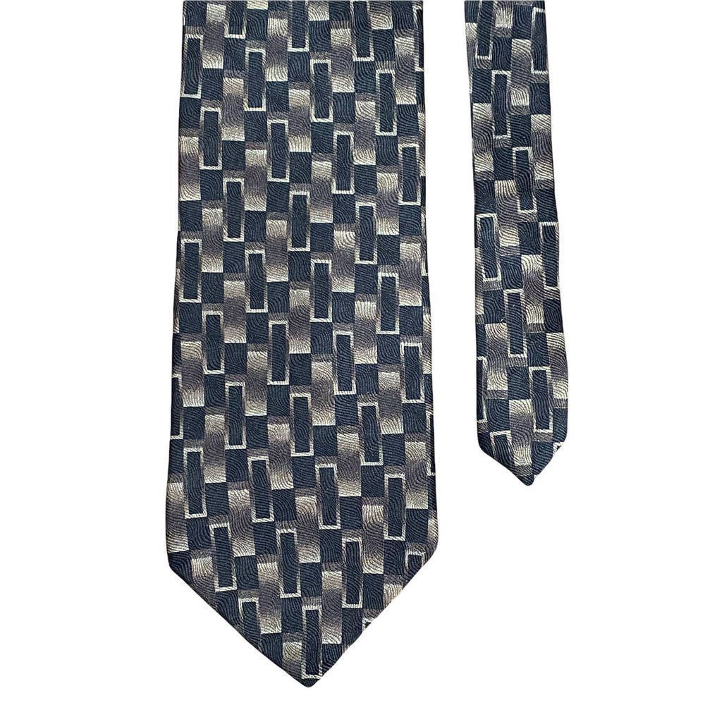 Haggar Clothing Silk Geometric Classic Men's Pointed Tie